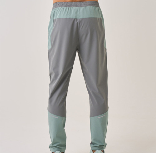 Custom Jogger Sweatpants | Color Mixed Slim Fit Nylon Zipper Pants Manufacturer