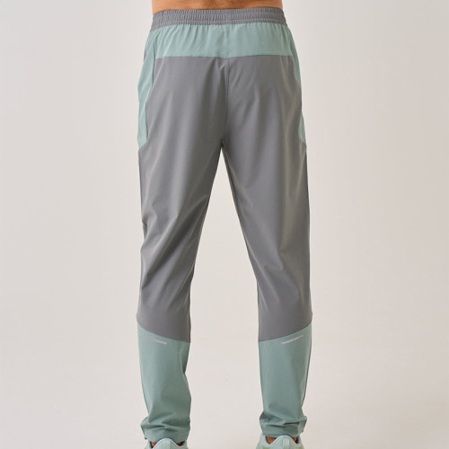 Custom Jogger Sweatpants | Color Mixed Slim Fit Nylon Zipper Pants Manufacturer