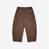 Custom Men's Pleated Pants Manufacturer | Contrast Stitch Wide Leg Trousers Wholesale