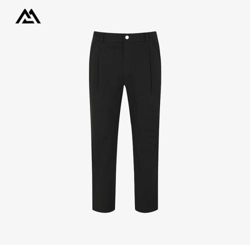 Wholesale Men's Pleated Golf Slacks | Custom Logo Tapered Trousers Manufacturer