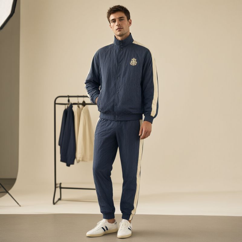 Heritage Sportswear Warm-Up Suits: Nylon, Snap and Vintage Feel