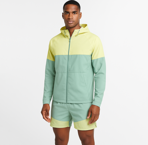 Custom Men's reflective windbreaker set Straight-leg pants Streetwear loose-fit sportswear set