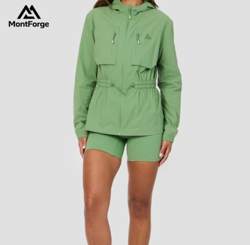 Custom-Made Women's Plain Windproof Jacket | Athletic Sportswear for Women