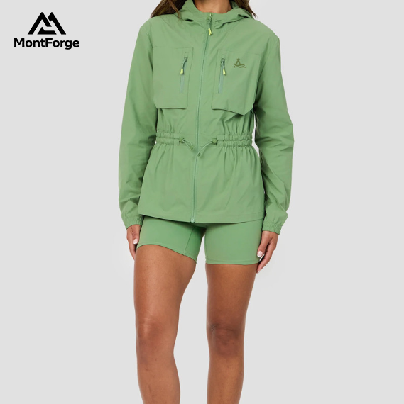 Custom-Made Women's Plain Windproof Jacket | Athletic Sportswear for Women