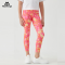 Custom Girls Legging Colorful Sublimation Print Reflective logo