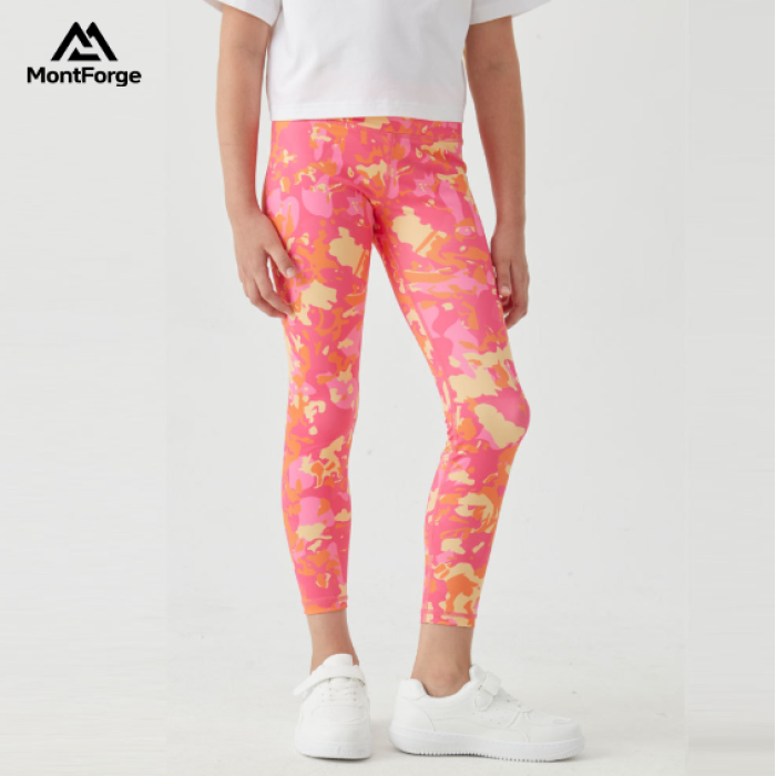 Custom Girls Legging Colorful Sublimation Print Reflective logo