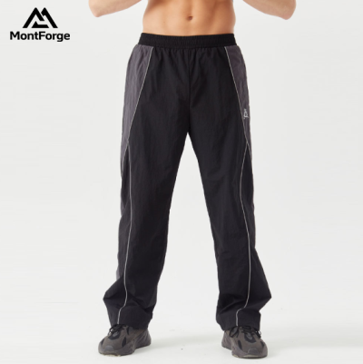 Custom Straight-leg athletic trousers | reflective drawstring tear-resistant nylon
