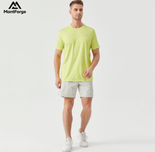Custom Sports Running T-shirts | Polyester Spandex Breathable Mens Fitness Gym T-shirts