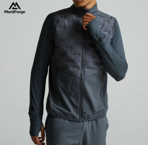 Custom Men's Down Vest High-quality ultra-warm thickened down vest Men's winter zip-up vest