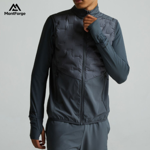Custom Men's Down Vest High-quality ultra-warm thickened down vest Men's winter zip-up vest