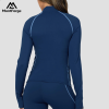 China Sportswear Yoga Manufacturer | Custom Women's Quarter Zips  Comfortable Breathable Gym Long Sleeves