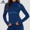 China Sportswear Yoga Manufacturer | Custom Women's Quarter Zips  Comfortable Breathable Gym Long Sleeves