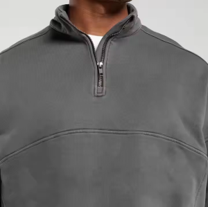 Custom Brand Pullover Hoodie manufacturer | Men's Zip Collar hoodies wholesale bulk Supplier
