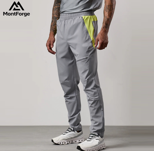 Custom Men's Training Pants Supplier | Nylon Spandex Lightweight Men's Running Pants