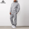 Wholesale Men's Relaxed Fit Grey Marl Hoodie Factory | Soft Breathable Cotton Blend Gym Sweatshirt
