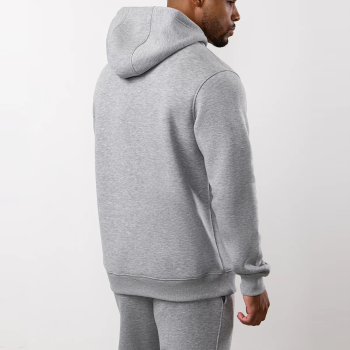 Wholesale Men's Relaxed Fit Grey Marl Hoodie Factory | Soft Breathable Cotton Blend Gym Sweatshirt