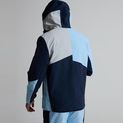 Wholesale Custom Color-Block Softshell Jackets | Outdoor Men's Panel Jacket Supplier