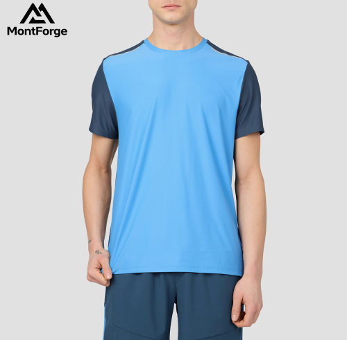 Custom Men Sports T Shirt Manufacturer | Color Block Men's Sports T Shirts