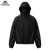 Mens Hooded Techwear Reflective Windbreaker Jacket | Techwear Reflective Jacket