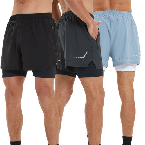 Men Fitness 2 In 1 Shorts Manufacturer | Training Shorts Supplier China