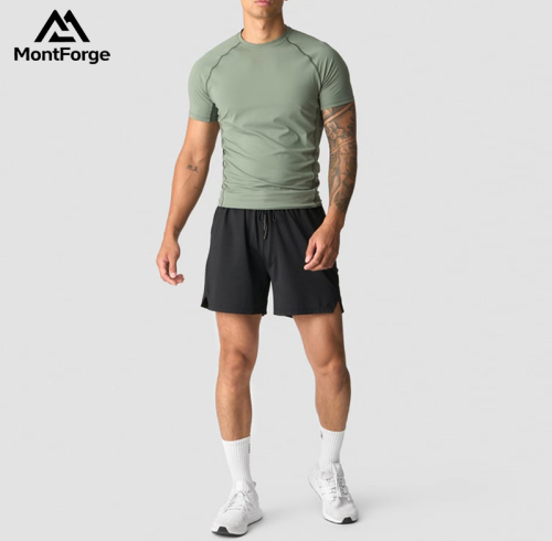 Men's Sport T-Shirts Set Manufacturer | 2 Piece Shorts Tracksuit Set Factory