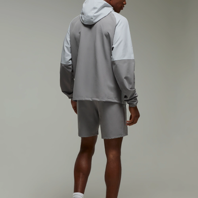 Custom Logo Male Two-Tone Running Sports Set | Wholesale Zip-Up Gym Activewear Manufacturer