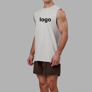 OEM Custom Gym Sports Tank Top Manufacturer | Mens Polyester Spandex Vest Factory