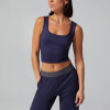 Wholesale Scoop Neck Yoga Tank Top – Breathable Soft Sleeveless Workout Shirt for Women