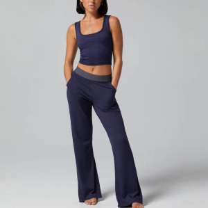 Wholesale Scoop Neck Yoga Tank Top – Breathable Soft Sleeveless Workout Shirt for Women
