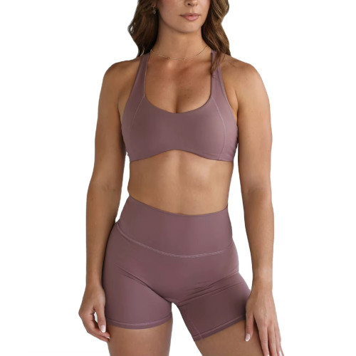 Wholesale Women's 2-Piece Yoga Set – Breathable Lightweight Nylon Spandex Activewear Outfit