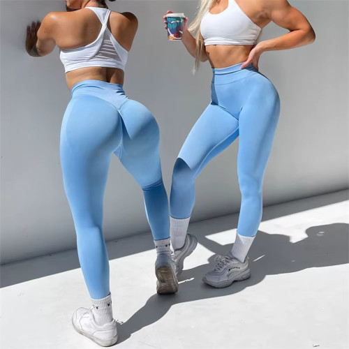 Custom Scrunch Bum Yoga Leggings – High Waist, Cellulite-Hiding Breathable Gym Pants for Women