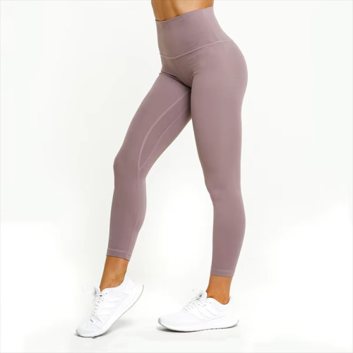 Custom Tummy Control Butt Lift Yoga Leggings – Solid Color High Waist Fitness Leggings for Women