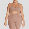 Wholesale Cross Back  Plus Size Sports Bra – Thin Strap High Impact  Workout Top for Women