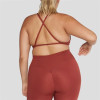 Wholesale Cross Back  Plus Size Sports Bra – Thin Strap High Impact  Workout Top for Women