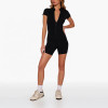 Custom Zipper One-Piece Women’s  Yoga Jumpsuit – Fashion Fitness Athletic Bodysuit for Gym & Workout