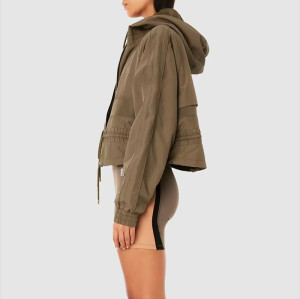 Custom Insulated Puffer Women's Yoga Jacket – Warm Winter Gym Jacket  with Logo