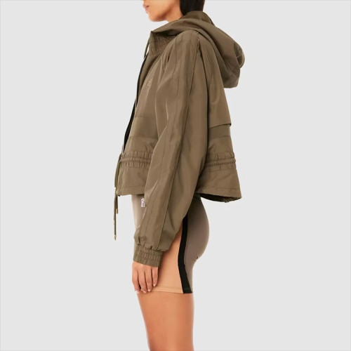Custom Insulated Puffer Women's Yoga Jacket – Warm Winter Gym Jacket  with Logo