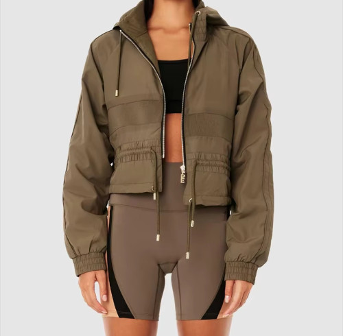 Custom Insulated Puffer Women's Yoga Jacket – Warm Winter Gym Jacket  with Logo