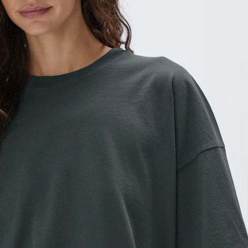 OEM Drop Shoulder Oversize Women's T-Shirt  – Casual Cotton Spandex Unisex Tee