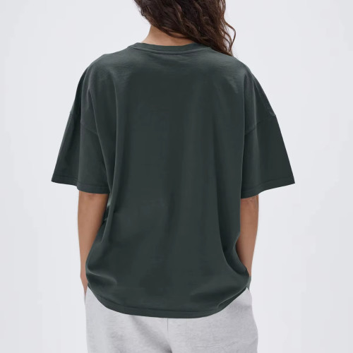 OEM Drop Shoulder Oversize Women's T-Shirt  – Casual Cotton Spandex Unisex Tee