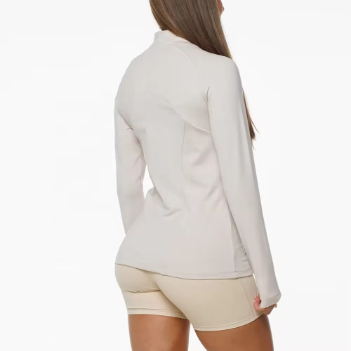 Custom Women's Running Jacket – Comfortable Fitness Zip-Up with Pockets for Workout