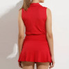 Custom Women's Polo Shirt & Tennis Skirt Set – Logo Printing Sportswear for Gym & Golf