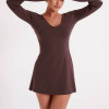 Women’s Flare Sleeve Active Mini Dress – Casual One-Piece Daily Outfit