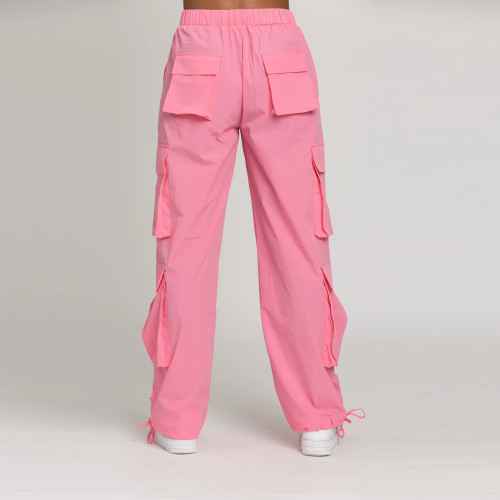 Custom Women’s Wide Leg Cargo Pants – Streetwear Multi-Pocket Trousers