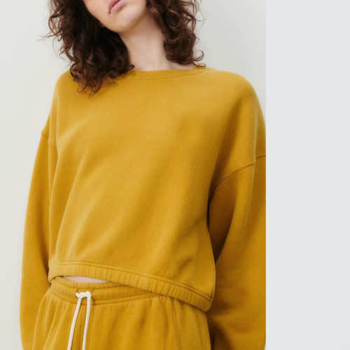 Women’s Tracksuit Hoodie Set | Loose High Waist Pants | Solid Color Pullover Sweater