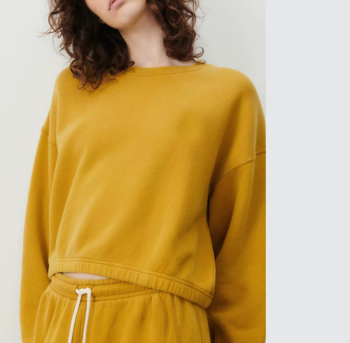 Women’s Tracksuit Hoodie Set | Loose High Waist Pants | Solid Color Pullover Sweater