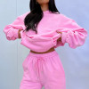 Women’s Hoodie Set | Custom Cotton Heavyweight Pullover & Stacked Joggers | Breathable Sweatpants