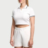 Women’s Crop Polo Shirt | Pickleball & Tennis Wear | Breathable Fashion Golf Gym Top