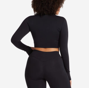 Women’s Workout Jacket Set | Zip Up Crop Yoga Jacket & High Waist Leggings | Athletic Activewear