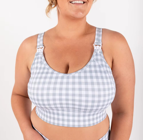 Women’s Sports Bra | Removable Padding Nylon Spandex | High Intensity Support with Lovely Pattern